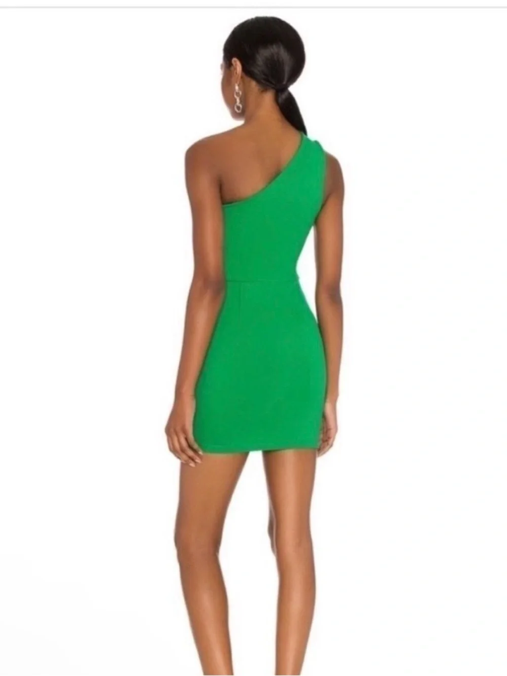 Superdown One-Shoulder Green Mini Dress